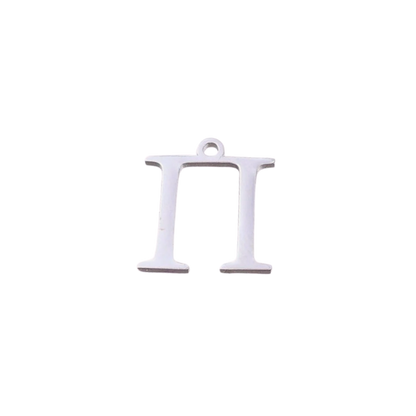 Transparent view of the Silver Greek Life Charms | Pi