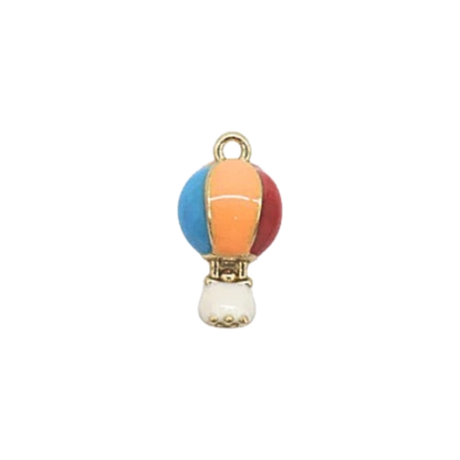 Gold Up, Up, and Away Hot Air Balloon Charm
