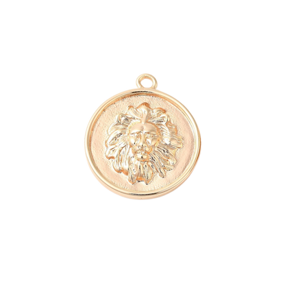 Gold Brave As a Lion Charm