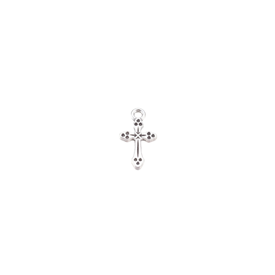 Silver Antique Silver Cross Charm