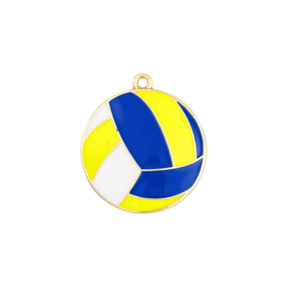 Gold Volleyball Charm