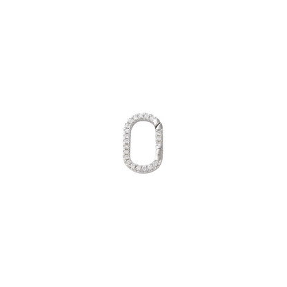 Front view of the Silver Blair Carabiner