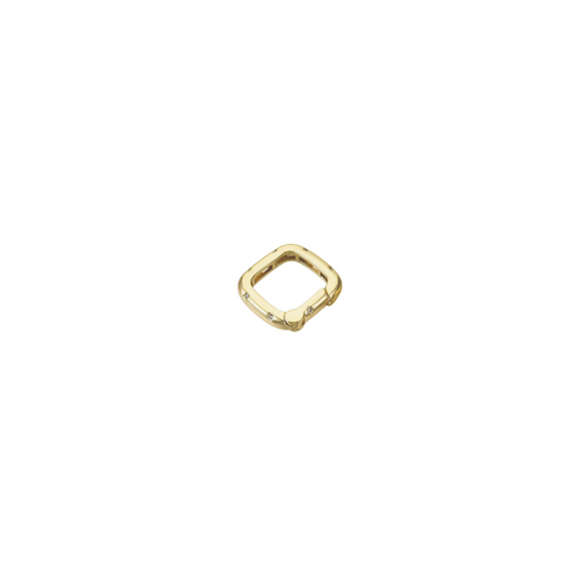Gold Square Lily Carabiner