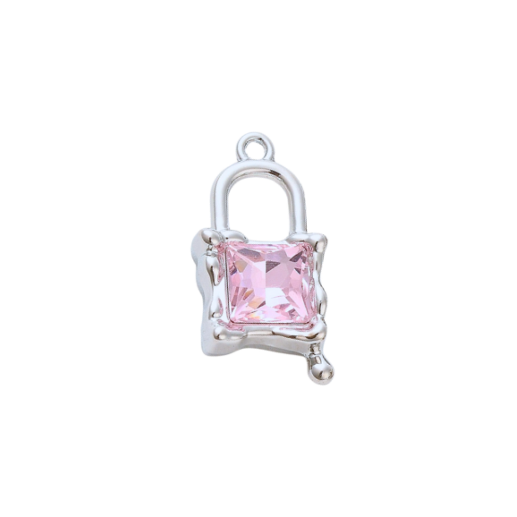 Silver Melting Glass Charm | Assorted