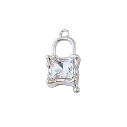 Silver Melting Glass Charm | Assorted