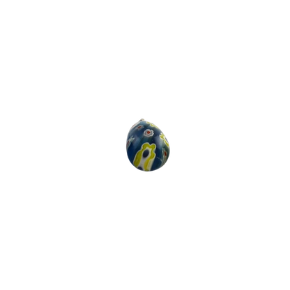 Silver Floral Millefiori Glass Charm | Assorted