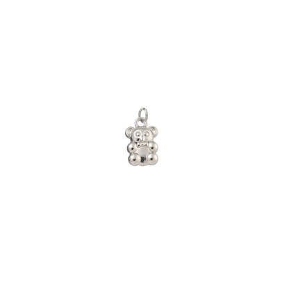 Silver Teddy Bear Charm