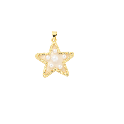 Gold Radiant Night Star Grande Charm