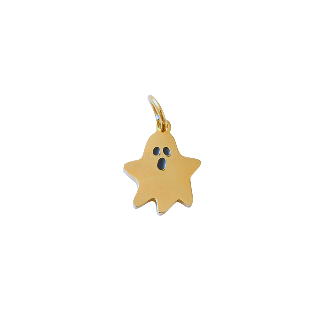 Gold Itty Bitty Ghost Charm