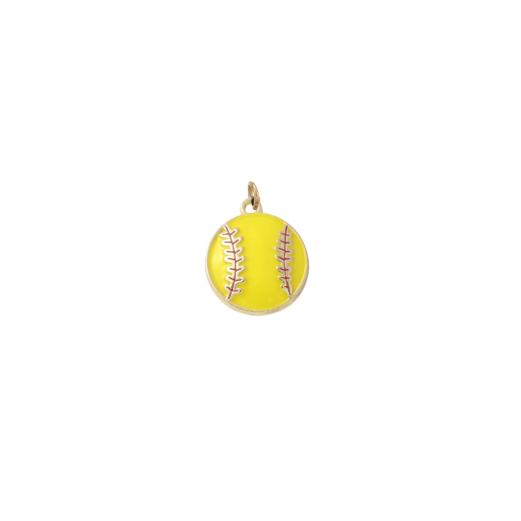 Gold Fast Pitch Softball Charm