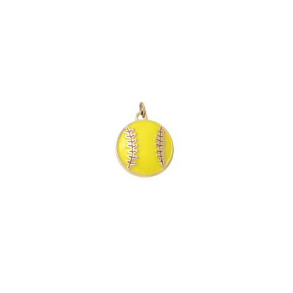 Gold Fast Pitch Softball Charm