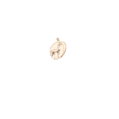 Gold Spirit of the West Horse Charm