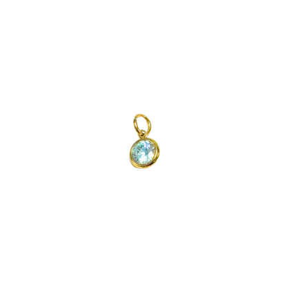 Gold Birthstone Charm | Waterproof Stainless Steel Charms