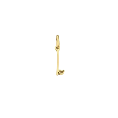 Gold Cursive Initial Letter | Waterproof Stainless Steel Charm