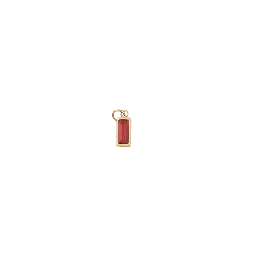 Gold Jewel Gemstone Charm - Waterproof Stainless Steel - Assorted