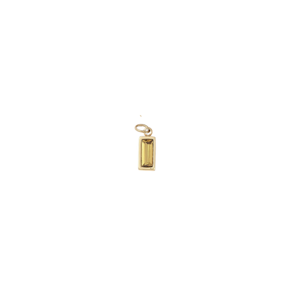 Gold Jewel Gemstone Charm - Waterproof Stainless Steel - Assorted