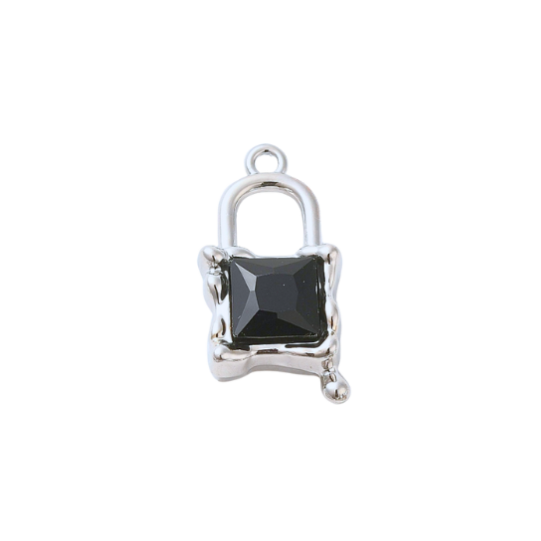 Silver Melting Glass Charm | Assorted