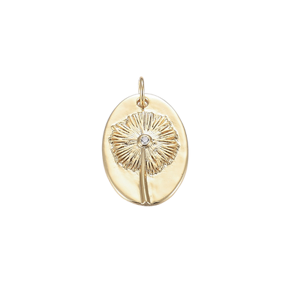 Transparent view of the Gold Wish Upon A Dandelion Charm