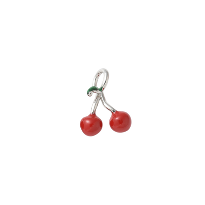 Transparent view of the Silver Sweet Duo Cherry Charm