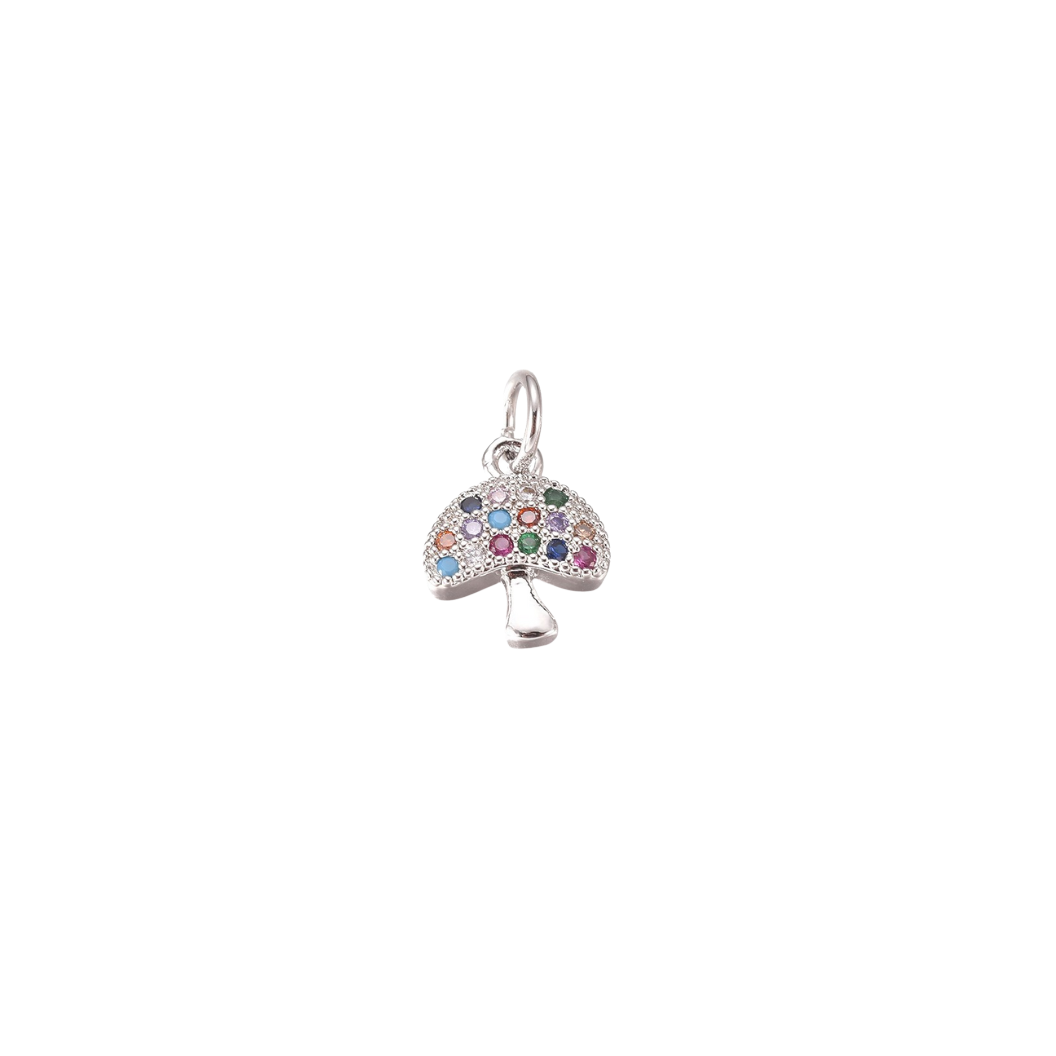 Transparent view of the Silver Mystic Mushroom Charm