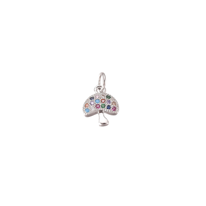 Transparent view of the Silver Mystic Mushroom Charm