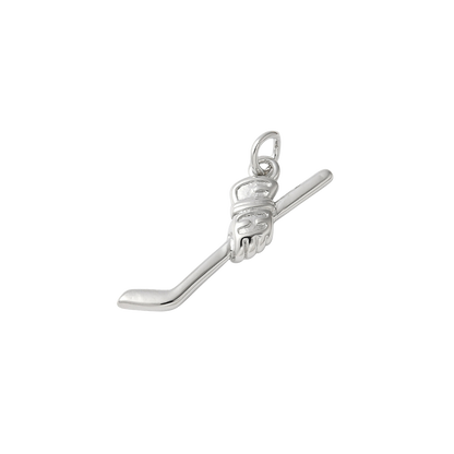Transparent view of the Silver Glove & Hockey Stick Charm