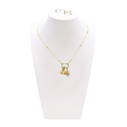 Front view of the Fruitful Girl Necklace on CB Bust