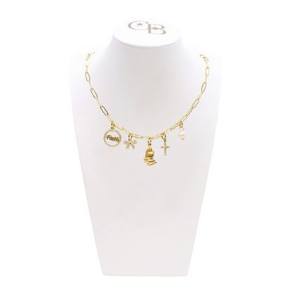Front view of the Grace Necklace on CB Bust