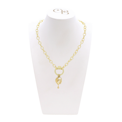 Front view of the In His Image Necklace on CB Bust