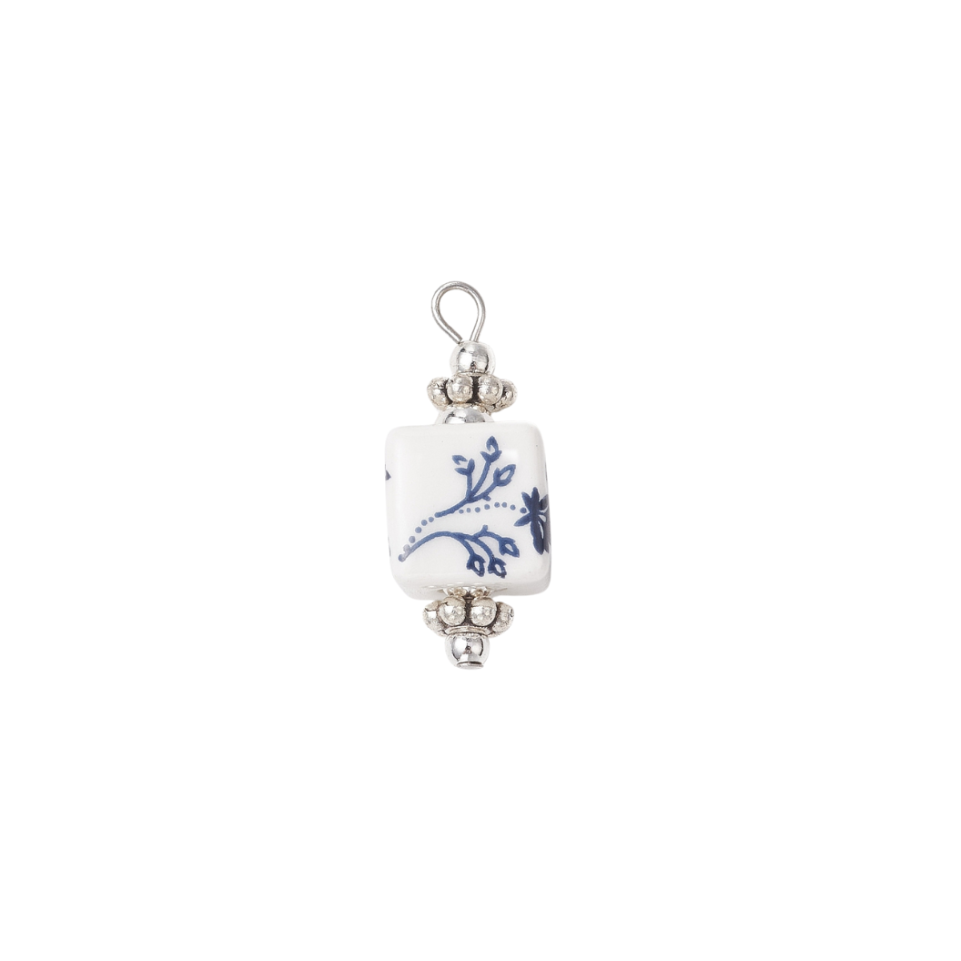 Front of the Silver Blue Lotus Whisper Charm