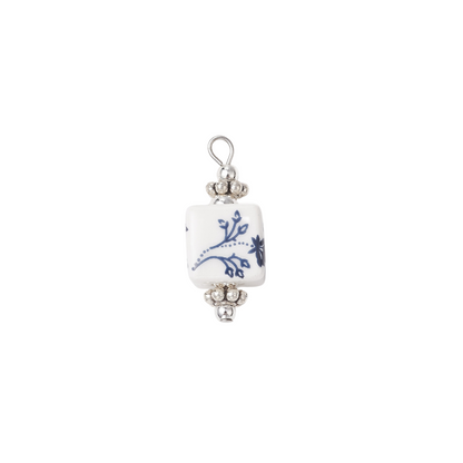 Front of the Silver Blue Lotus Whisper Charm