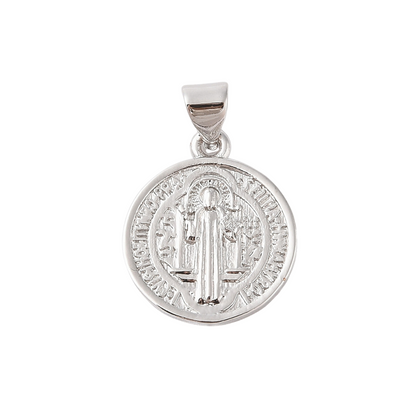 Front of the Silver Christian 'God the Father' Disc Charm