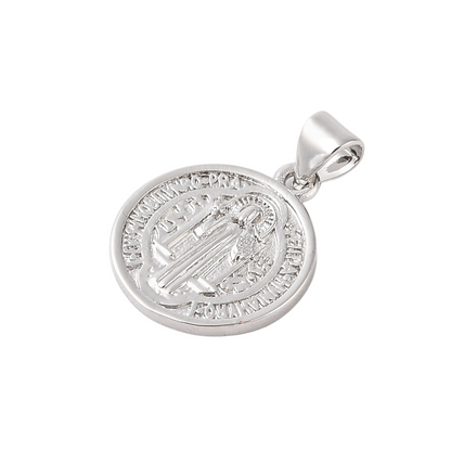 Side of the Silver Christian 'God the Father' Disc Charm