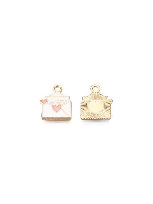 Gold Love Note Charm