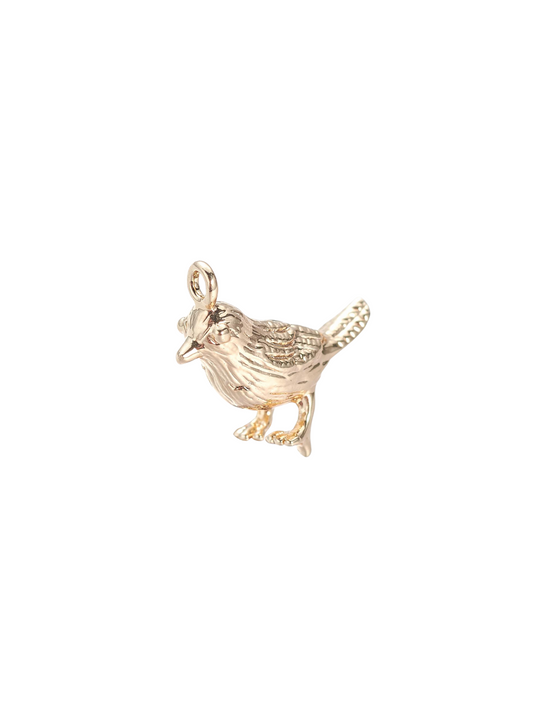 Dainty Bird Charm, front view.