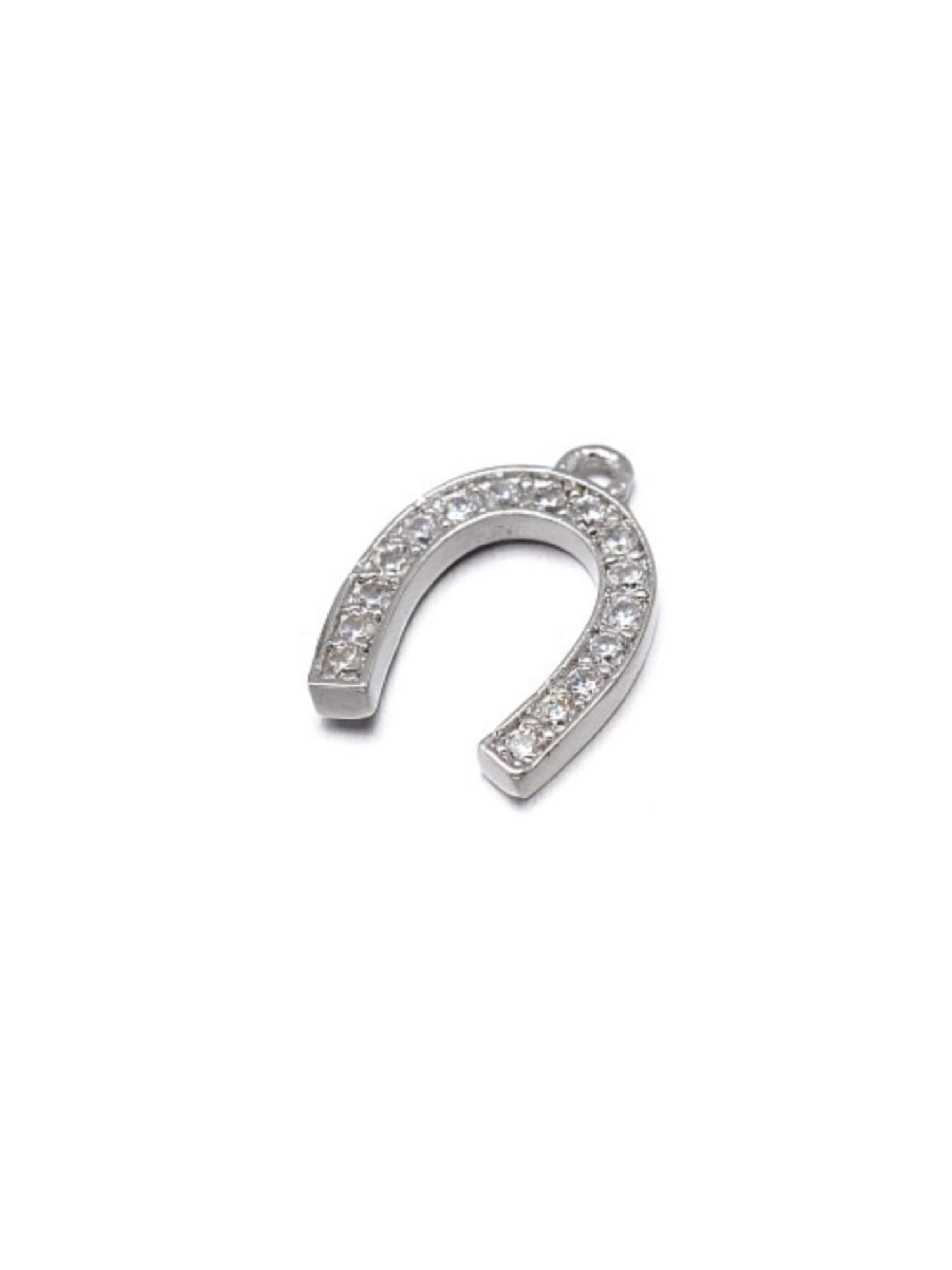 Crystal Horseshoe Charm