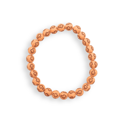 Front of the Colorful Cross Bracelets | Assorted | Orange