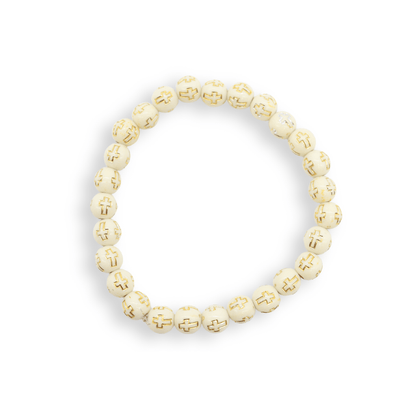 Front of the Colorful Cross Bracelets | Assorted | Ivory