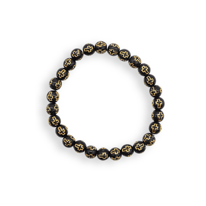 Front of the Colorful Cross Bracelets | Assorted | Black
