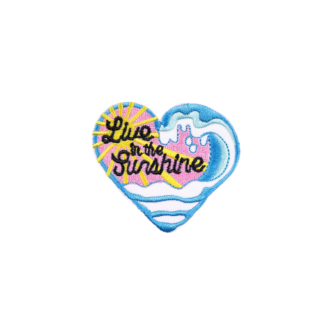 Front view of the "Live in the Sun" Patch