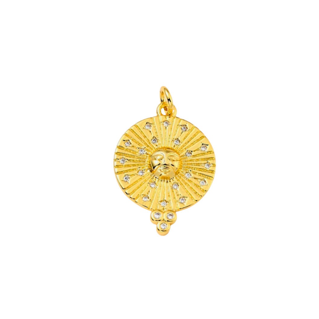 Gold Mr. Sunshine Charm