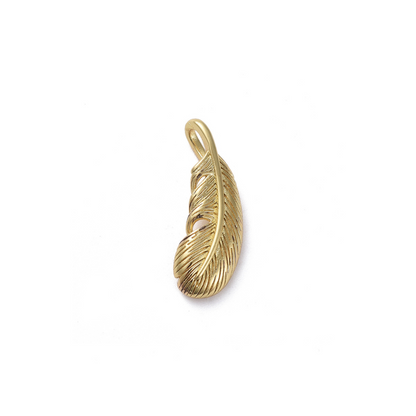 Front of the Gold Feather Charm