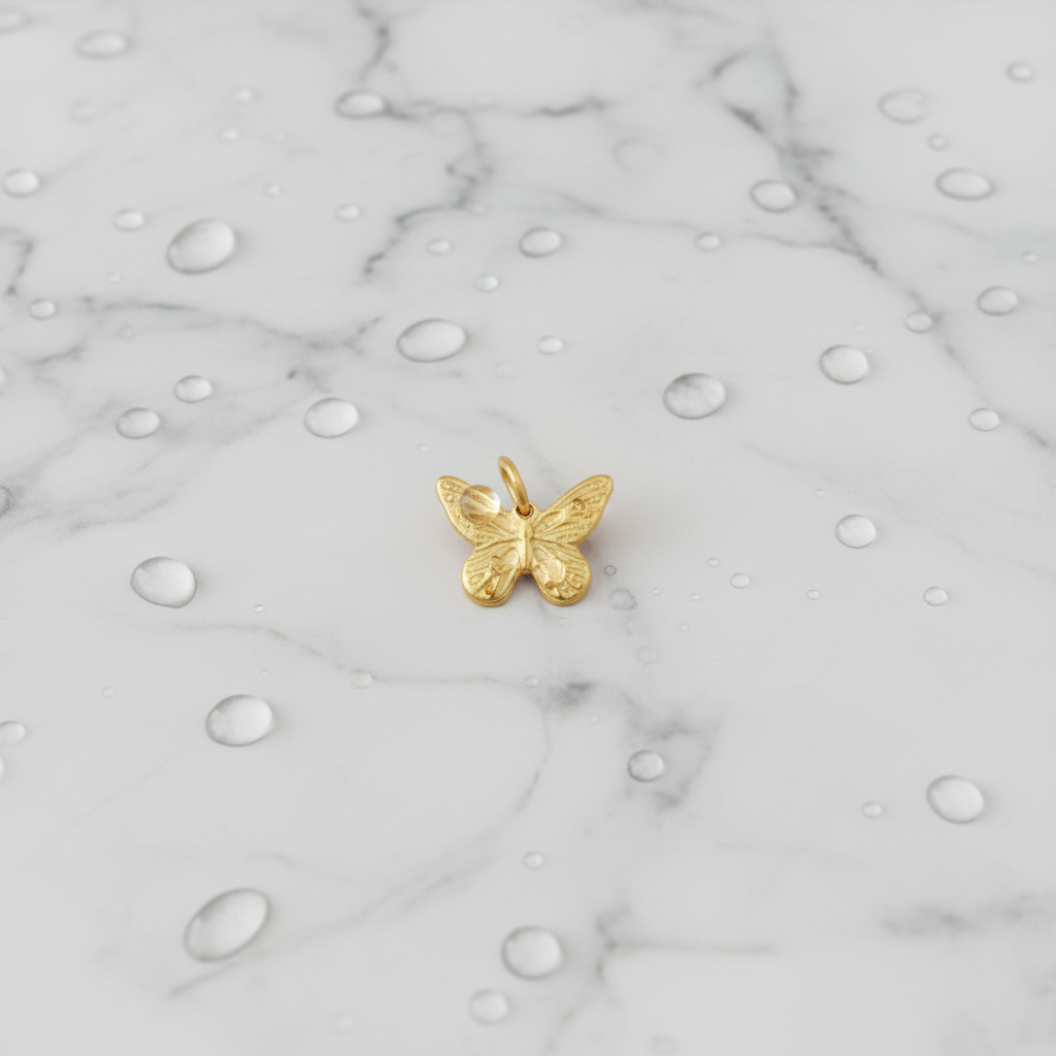 Gold Darling Butterfly Charm | Waterproof Stainless Steel