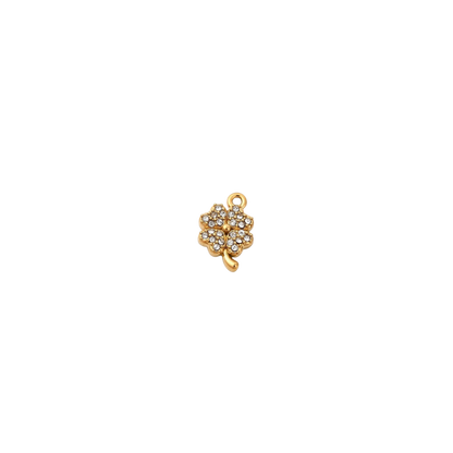 Gold Wish Upon a Clover Charm | Waterproof Stainless Steel