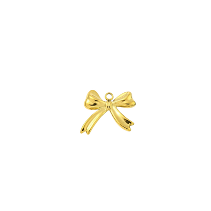 Gold Darling Bow Charm | Waterproof Stainless Steel