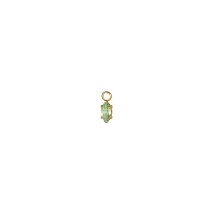 Gold Marquise Gemstone Charm | Waterproof Stainless Steel