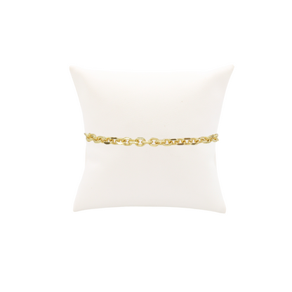 Front view of the Gold Jamesyn Charm Bracelet