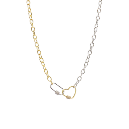 Transparent view of the Two-Toned Eloise Necklace