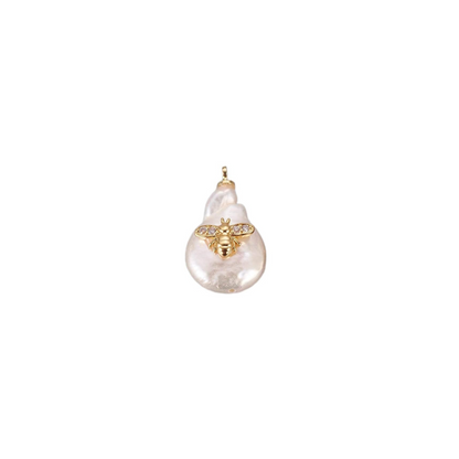 Freshwater Pearl Bee Charm