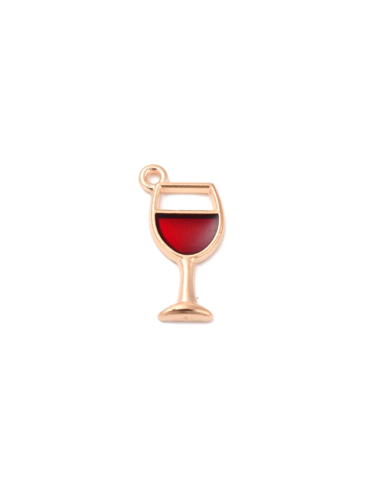 Gold Wine O'Clock Charm